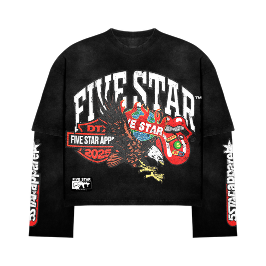 Five Star Apparel Long Sleeve Layered T-Shirt