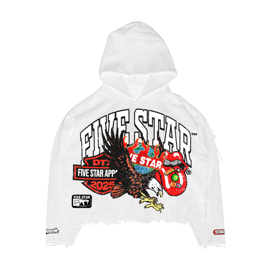 Five Star Apparel Oversized Cropped Hoodie